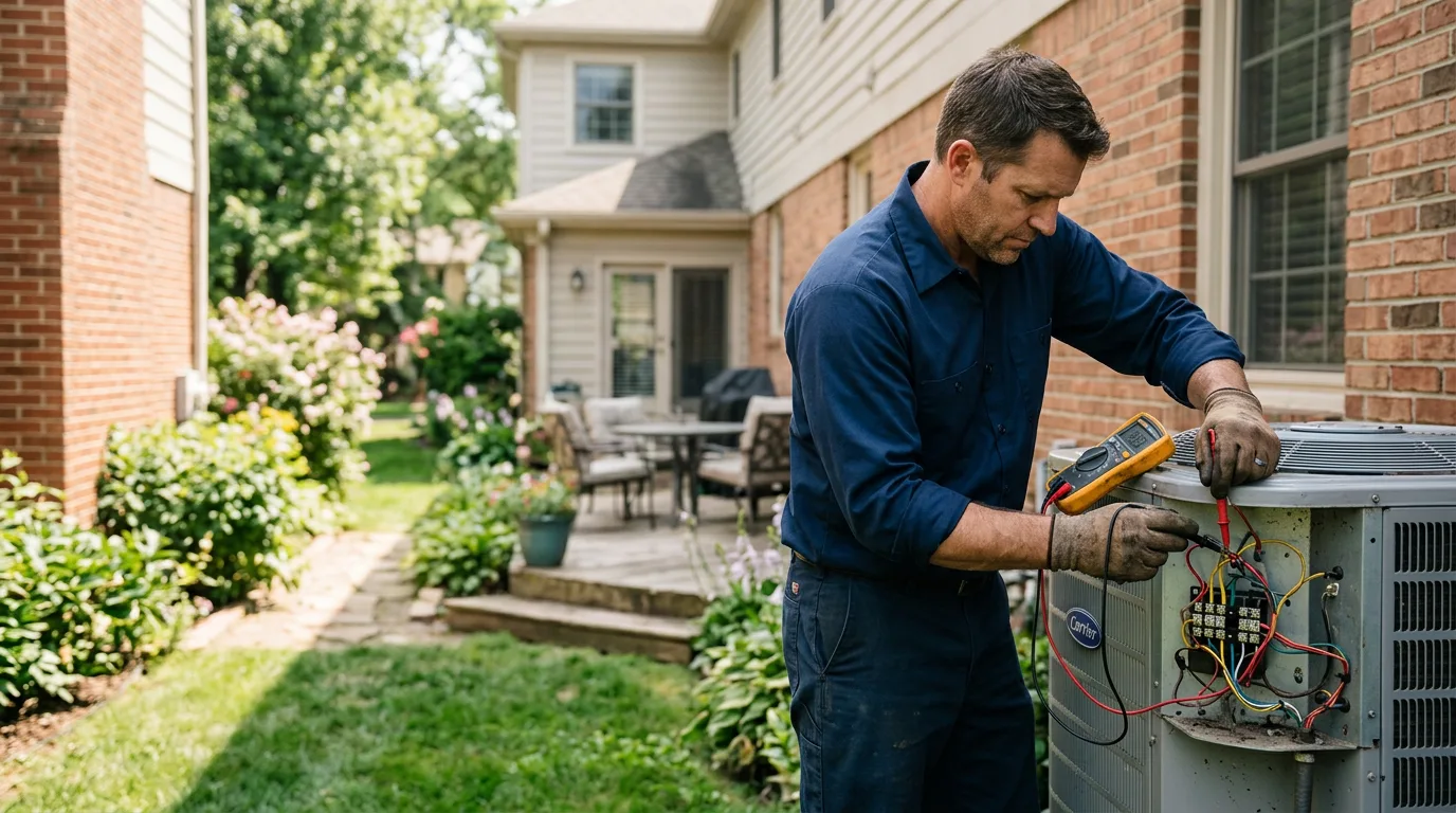 HVAC technician working near Woodbury, GA